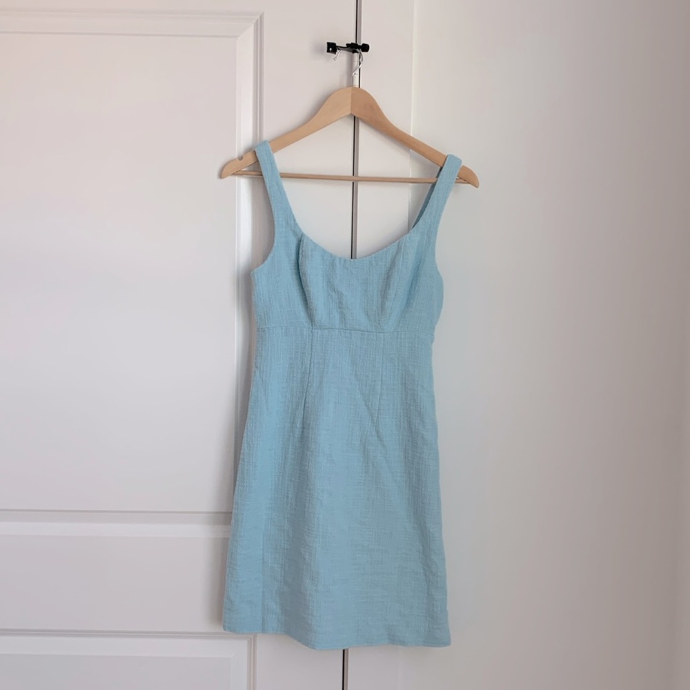 Abercrombie and Fitch tweed baby blue dress XST